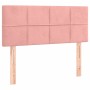 Boxspringbett mit Matratze und LED-Rosa-Samt 90x200 cm von , Betten und Lattenroste - Ref: Foro24-3134386, Preis: 298,89 €, R...