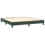 Box spring bed with mattress and LED dark green velvet 180x200cm by , Beds and slatted bases - Ref: Foro24-3134480, Price: 55...
