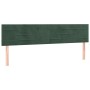 Box spring bed with mattress and LED dark green velvet 180x200cm by , Beds and slatted bases - Ref: Foro24-3134480, Price: 55...