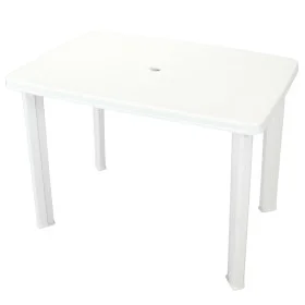 White plastic garden table 101x68x72 cm by vidaXL, Garden tables - Ref: Foro24-43592, Price: 82,26 €, Discount: %