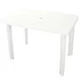 Mesa de jardín de plástico blanca 101x68x72 cm de vidaXL, Mesas de jardín - Ref: Foro24-43592, Precio: 79,22 €, Descuento: %