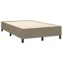 Box spring bed with mattress and LED taupe gray fabric 120x200 cm by , Beds and slatted bases - Ref: Foro24-3134945, Price: 3...