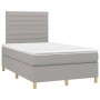 Boxspringbett mit Stoffmatratze und hellgrauer LED 120x200 cm von , Betten und Lattenroste - Ref: Foro24-3135501, Preis: 407,...