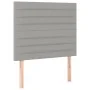 Box spring bed with fabric mattress and light gray LED 120x200 cm by , Beds and slatted bases - Ref: Foro24-3135501, Price: 4...