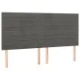 Box spring bed with mattress and LED dark gray velvet 200x200 cm by , Beds and slatted bases - Ref: Foro24-3136204, Price: 58...