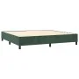 Box spring bed with mattress and LED dark green velvet 200x200cm by , Beds and slatted bases - Ref: Foro24-3136206, Price: 68...
