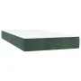 Box spring bed with mattress and LED dark green velvet 200x200cm by , Beds and slatted bases - Ref: Foro24-3136206, Price: 68...