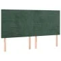 Box spring bed with mattress and LED dark green velvet 200x200cm by , Beds and slatted bases - Ref: Foro24-3136206, Price: 68...