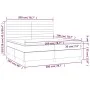 Box spring bed with mattress and LED dark green velvet 200x200cm by , Beds and slatted bases - Ref: Foro24-3136206, Price: 68...