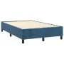Box spring bed with mattress and LED dark blue velvet 120x200 cm by , Beds and slatted bases - Ref: Foro24-3136177, Price: 41...