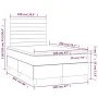 Box spring bed with mattress and LED dark blue velvet 120x200 cm by , Beds and slatted bases - Ref: Foro24-3136177, Price: 41...