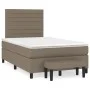 Box spring bed with taupe gray fabric mattress 120x200 cm by , Beds and slatted bases - Ref: Foro24-3136665, Price: 440,88 €,...