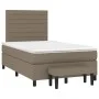 Box spring bed with taupe gray fabric mattress 120x200 cm by , Beds and slatted bases - Ref: Foro24-3136665, Price: 440,88 €,...