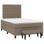 Cama box spring con colchón tela gris taupe 120x200 cm de , Camas y somieres - Ref: Foro24-3136665, Precio: 432,19 €, Descuen...