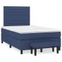 Box spring bed with blue fabric mattress 120x200 cm by , Beds and slatted bases - Ref: Foro24-3136667, Price: 465,95 €, Disco...