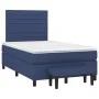 Box spring bed with blue fabric mattress 120x200 cm by , Beds and slatted bases - Ref: Foro24-3136667, Price: 465,95 €, Disco...