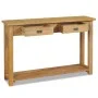 Solid teak wood console table 120x30x80 cm by vidaXL, Side tables - Ref: Foro24-244482, Price: 255,69 €, Discount: %