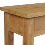 Solid teak wood console table 120x30x80 cm by vidaXL, Side tables - Ref: Foro24-244482, Price: 255,69 €, Discount: %