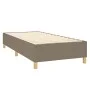 Box spring bed with taupe gray fabric mattress 90x200 cm by , Beds and slatted bases - Ref: Foro24-3137209, Price: 400,28 €, ...