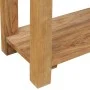 Solid teak wood console table 120x30x80 cm by vidaXL, Side tables - Ref: Foro24-244482, Price: 255,69 €, Discount: %