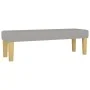Cama box spring con colchón tela gris claro 200x200 cm de , Camas y somieres - Ref: Foro24-3137261, Precio: 708,79 €, Descuen...