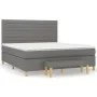 Box spring bed with dark gray fabric mattress 180x200 cm by , Beds and slatted bases - Ref: Foro24-3137254, Price: 625,72 €, ...