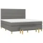 Box spring bed with dark gray fabric mattress 180x200 cm by , Beds and slatted bases - Ref: Foro24-3137254, Price: 625,72 €, ...