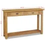 Solid teak wood console table 120x30x80 cm by vidaXL, Side tables - Ref: Foro24-244482, Price: 255,69 €, Discount: %