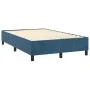Box spring bed with dark blue velvet mattress 120x200 cm by , Beds and slatted bases - Ref: Foro24-3137897, Price: 436,52 €, ...