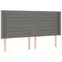 Box spring bed mattress and LED lights dark gray fabric 180x200 cm by , Beds and slatted bases - Ref: Foro24-3138414, Price: ...