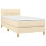 Box spring bed with cream fabric mattress 90x190 cm by , Beds and slatted bases - Ref: Foro24-3140582, Price: 315,41 €, Disco...
