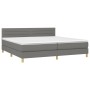 Boxspringbett mit dunkelgrauer Stoffmatratze 200x200 cm von , Betten und Lattenroste - Ref: Foro24-3140722, Preis: 566,12 €, ...