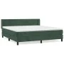 Box spring bed with dark green velvet mattress 180x200 cm by , Beds and slatted bases - Ref: Foro24-3131036, Price: 556,45 €,...