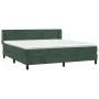 Box spring bed with dark green velvet mattress 180x200 cm by , Beds and slatted bases - Ref: Foro24-3131036, Price: 556,45 €,...