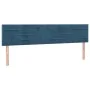 Boxspringbett mit dunkelblauer Samtmatratze 200x200 cm von , Betten und Lattenroste - Ref: Foro24-3141387, Preis: 545,56 €, R...