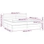 Boxspringbett mit dunkelblauer Samtmatratze 200x200 cm von , Betten und Lattenroste - Ref: Foro24-3141387, Preis: 545,56 €, R...