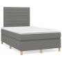 Box spring bed with dark gray fabric mattress 120x200 cm by , Beds and slatted bases - Ref: Foro24-3142402, Price: 400,20 €, ...
