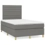 Box spring bed with dark gray fabric mattress 120x200 cm by , Beds and slatted bases - Ref: Foro24-3142402, Price: 395,04 €, ...