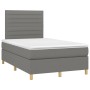 Box spring bed with dark gray fabric mattress 120x200 cm by , Beds and slatted bases - Ref: Foro24-3142402, Price: 400,20 €, ...