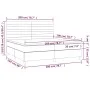 Box spring bed with light gray velvet mattress 200x200 cm by , Beds and slatted bases - Ref: Foro24-3143103, Price: 579,02 €,...