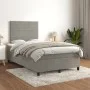 Box spring bed with light gray velvet mattress 120x200 cm by , Beds and slatted bases - Ref: Foro24-3143073, Price: 391,53 €,...