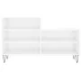 Mueble zapatero madera contrachapada blanco brillo 102x36x60 cm de , Zapateros y organizadores de calzado - Ref: Foro24-83139...