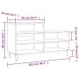 Mueble zapatero madera contrachapada blanco brillo 102x36x60 cm de , Zapateros y organizadores de calzado - Ref: Foro24-83139...