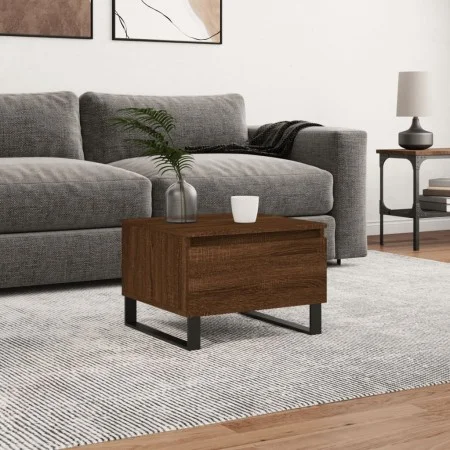 Mesa de centro madera de ingeniería marrón roble 50x46x35 cm de , Mesas de centro - Ref: Foro24-830890, Precio: 42,63 €, Desc...