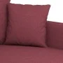 3-seater red fabric sofa 180 cm by , Sofas - Ref: Foro24-359281, Price: 234,38 €, Discount: %
