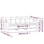 3-Sitzer-Sofa aus rotem Stoff, 180 cm von , Sofas - Ref: Foro24-359281, Preis: 234,38 €, Rabatt: %