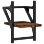 Wall shelves with bars 2 pcs smoked oak 20x25x30 cm by , Shelves and shelves - Ref: Foro24-836230, Price: 16,19 €, Discount: %
