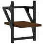 Estantes de pared con barras 2 uds marrón roble 20x25x30 cm de , Estantes y estanterías - Ref: Foro24-836232, Precio: 13,66 €...