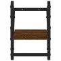 Estantes de pared con barras 2 uds marrón roble 20x25x30 cm de , Estantes y estanterías - Ref: Foro24-836232, Precio: 13,66 €...