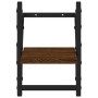 Wandregale mit Stangen 2 Stück Eiche braun 20x25x30 cm von , Regale und Regale - Ref: Foro24-836232, Preis: 13,66 €, Rabatt: %